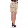 Pantaloni corti di jeans lavati in cotone blu - W24