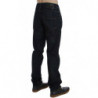Jeans dal taglio dritto in denim di cotone lavato blu - W34