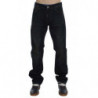 Jeans dal taglio dritto in denim di cotone lavato blu - W34