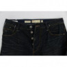 Jeans dal taglio dritto in denim di cotone lavato blu - W34