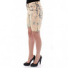Pantaloni corti di jeans lavati in cotone blu - W24