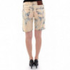 Pantaloni corti di jeans lavati in cotone blu - W24