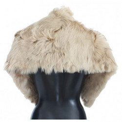Sciarpa con colletto in alpaca beige - IT40 - XS