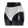 Mutandine intimo elasticizzato in raso bianco - IT1 - XS
