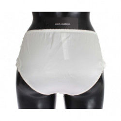 Mutandine intimo elasticizzato in raso bianco - IT1 - XS