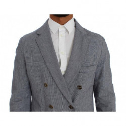 Blazer blu doppiopetto dalla vestibilità regolare - IT50 - L