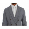 Blazer blu doppiopetto dalla vestibilità regolare - IT50 - L