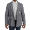 Blazer blu doppiopetto dalla vestibilità regolare - IT50 - L