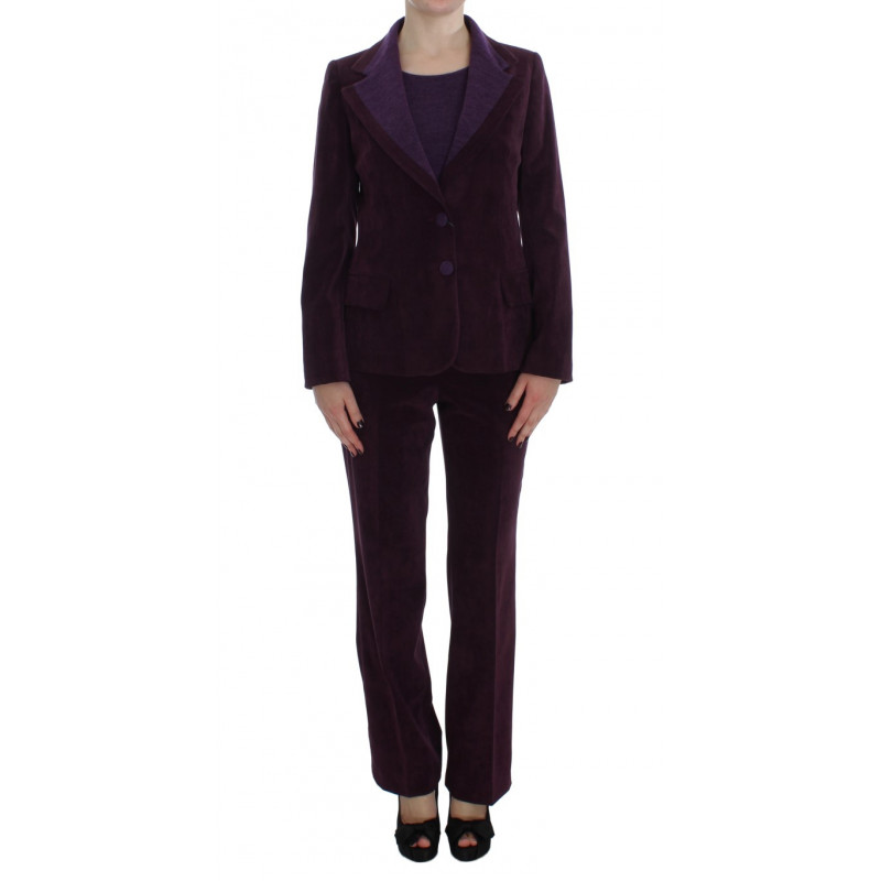 Set di t-shirt da abito in lana viola - IT42-M