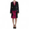Gonna e blazer da completo a due pezzi rosa nero - IT42-M