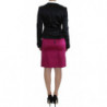 Gonna e blazer da completo a due pezzi rosa nero - IT40-S