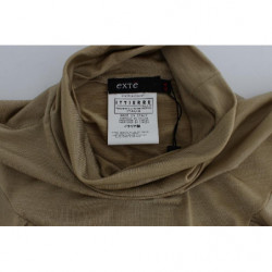 Camicetta con collo alto in nylon dorato - IT44 - M