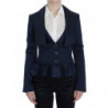Giacca blazer monopetto blu a tre bottoni - IT40-S
