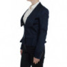 Giacca blazer monopetto blu a tre bottoni - IT40-S