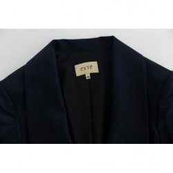 Giacca blazer monopetto blu a tre bottoni - IT40-S
