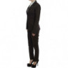 Abito marrone elasticizzato a due bottoni - IT40-S