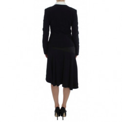 Gonna e blazer da completo a due pezzi blu nero - IT42-M