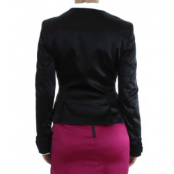Giacca blazer elasticizzata rosa nera - IT40-S