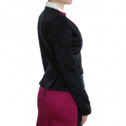 Giacca blazer elasticizzata rosa nera - IT40-S
