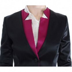 Giacca blazer elasticizzata rosa nera - IT40-S