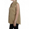 Camicia senza maniche in cotone beige - IT42 - S
