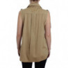 Camicia senza maniche in cotone beige - IT42 - S