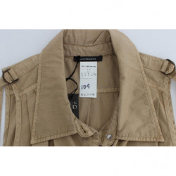 Camicia senza maniche in cotone beige - IT42 - S