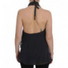 Top in camicetta elasticizzata blu grigio - IT40-S