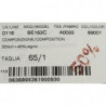Cintura larga perline legno rafia marrone - 65 CM / 26 INCHES