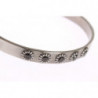 Bracciale rigido in argento 925 con cristalli neri - M