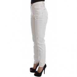 Jeans slim fit in misto cotone bianco - W26