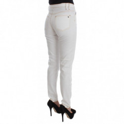 Jeans slim fit in misto cotone bianco - W26