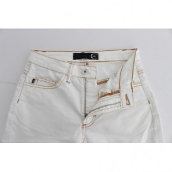 Jeans slim fit in misto cotone bianco - W26