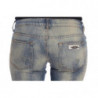Jeans bootcut slim fit in cotone lavato blu - W26