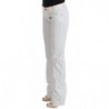 Jeans bootcut in denim slim fit in cotone bianco - W26