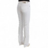 Jeans bootcut in denim slim fit in cotone bianco - W26