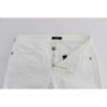 Jeans bootcut in denim slim fit in cotone bianco - W26