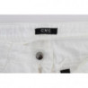 Jeans bootcut in denim slim fit in cotone bianco - W26