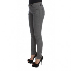 Jeans slim fit in misto cotone grigio - W26