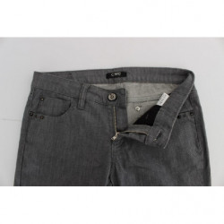 Jeans slim fit in misto cotone grigio - W26