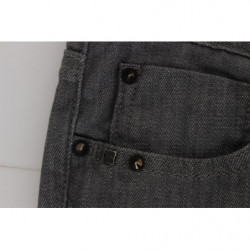 Jeans slim fit in misto cotone grigio - W26