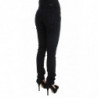 Jeans slim fit in denim di cotone nero - W26