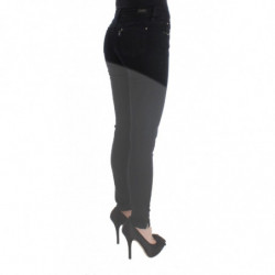 Jeans slim fit in denim di cotone nero - W26