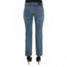 Jeans cropped slim fit in cotone blu - W26
