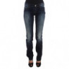 Jeans bootcut slim fit in cotone blu - W26
