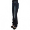 Jeans bootcut slim fit in cotone blu - W26