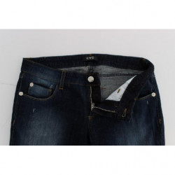 Jeans bootcut slim fit in cotone blu - W26