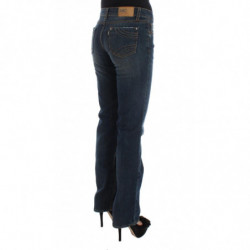 Jeans bootcut in misto cotone blu - W26