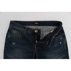 Jeans bootcut in misto cotone blu - W26
