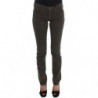 Jeans slim fit in misto cotone verde - W26
